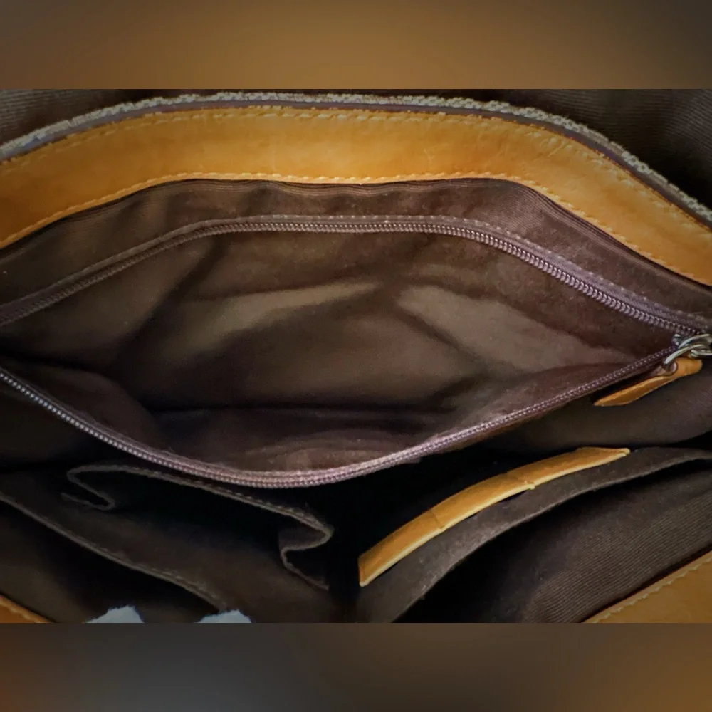 Vintage Y2K Coach Brown Signature Crossbody Bag messenger bag - Picture 17 of 17